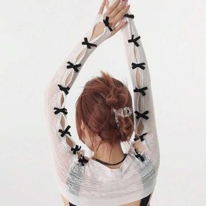 Lace Bow Bolero Sleeves 💕 Balletcore Barbie